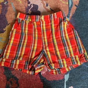 Big Bud Press Plaid Work Shorts (Red) - Size M